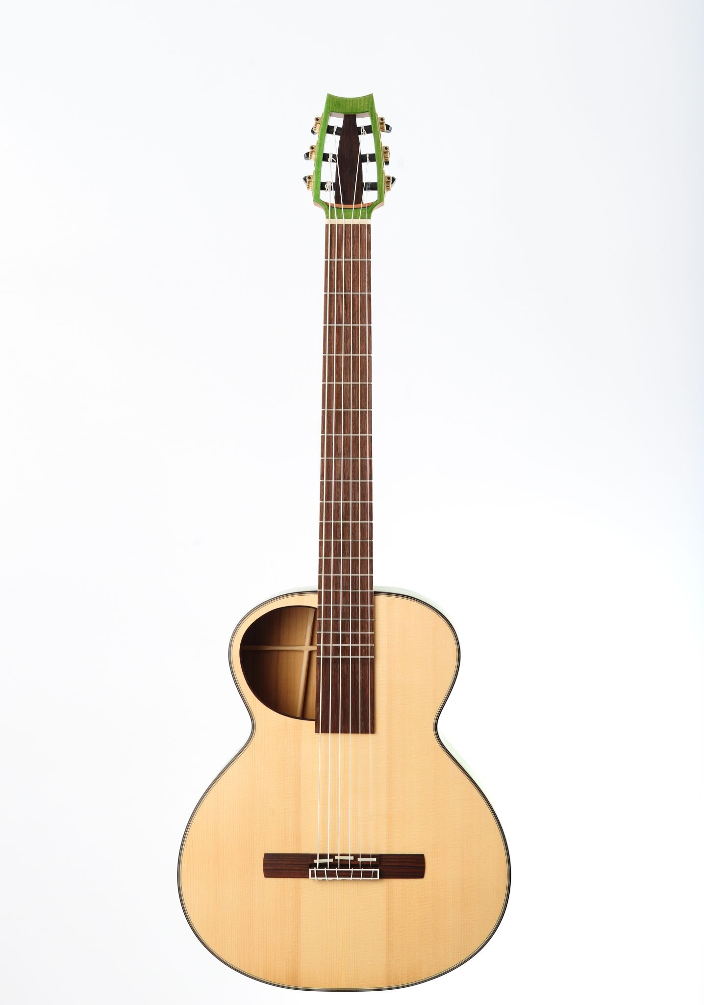 Klassische Gitarre Santino Quintbass Grün